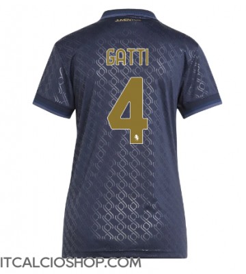 Juventus Federico Gatti #4 Terza Maglia Femmina 2024-25 Manica Corta